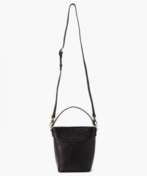 O MY BAG（オー マイ　バッグ）の「BOBBI BUCKET BAG MIDI/ボビー バケットバッグ ミディ ブラッククロコ(UNISEX)（ショルダーバッグ・レディース・ブラック/ブラウン/ブラック系その他・FREE）」の4枚目の写真