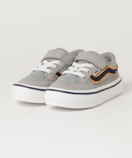 VANS(バンズ)の「VANS ヴァンズ FALKEN(15-22) スニーカー V3830K BOA GRAY(スニーカー・キッズ・グレー・19/21/16/22.0cm/15 /20/18/17)」の1枚目の写真