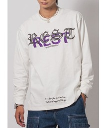 RE730（アールイーセブンサーティー）の「RE730 刺繍がイケてるロングスリーブTシャツ（Tシャツ/カットソー）」