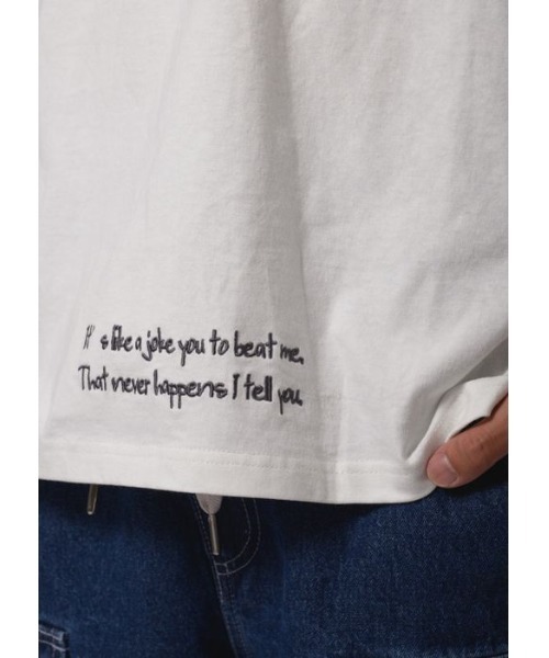 RE730（アールイーセブンサーティー）の「RE730 刺繍がイケてるロングスリーブTシャツ（Tシャツ/カットソー・メンズ・ブラック/オフホワイト/マスタード・MEDIUM/LARGE）」の20枚目の写真