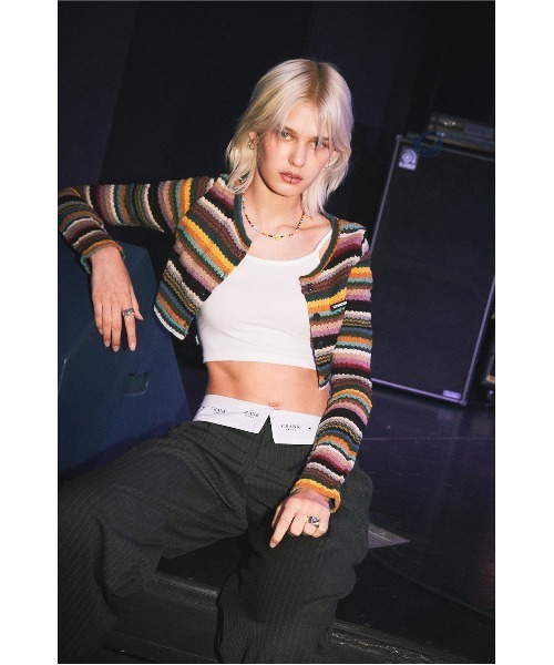 CRANK（クランク）の「A'GAM/9×.kom『CRANK/クランク』STRIPE CROP