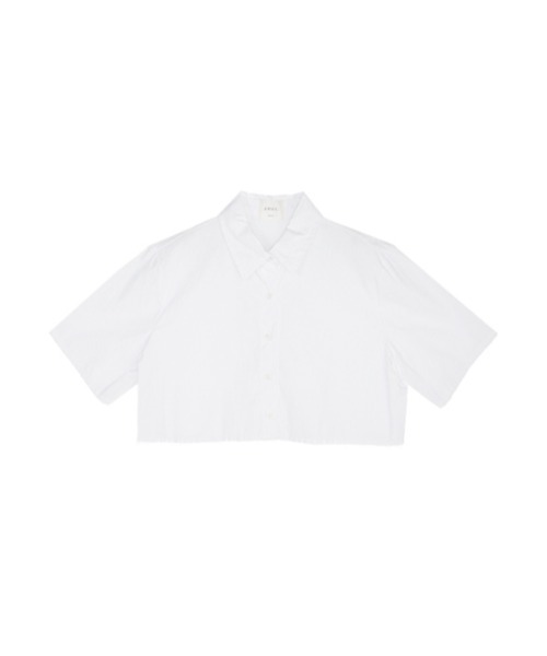 AMAIL(アマイル)の「Cropd lobo shirt(シャツ/ブラウス・レディース・ホワイト/ブラック/ブルー・FREE)」の13枚目の写真