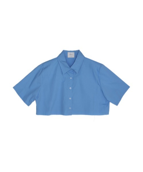AMAIL(アマイル)の「Cropd lobo shirt(シャツ/ブラウス・レディース・ホワイト/ブラック/ブルー・FREE)」の8枚目の写真