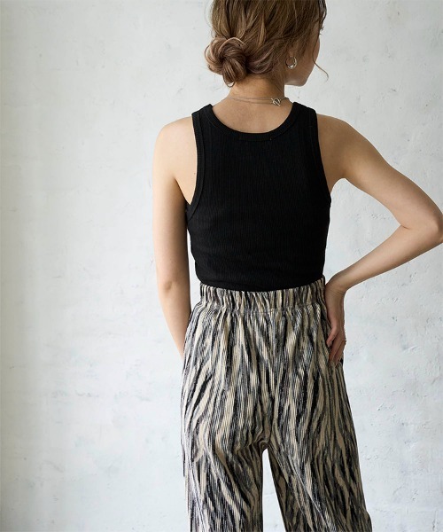 Flugge(フラッジー)の「american sleeve tanktop/アメリカンスリーブタンクトップ(タンクトップ・レディース・ホワイト/ブラック/グレイッシュブルー・FREE)」の7枚目の写真