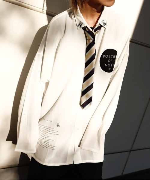 AFYF（エーエフワイエフ）の「DARK BEAR ICON SHIRT with TIE/ダークベア イコンシャツ ネクタイ付き（シャツ/ブラウス・メンズ・ホワイト系その他/ホワイト系その他3/ブラック系その他4/ホワイト系その他5/ブラック系その他2/ホワイト系その他2/ホワイト系その他4/ブラック系その他/ブラック系その他3/ブラック系その他5/ブラック系その他6/ホワイト系その他6/ホワイト系その他7/ホワイト系/ブラック系その他7/ブラック系/ホワイト系1・FREE）」の9枚目の写真