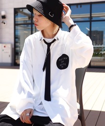 AFYF | DARK BEAR ICON SHIRT with TIE/ダークベア イコンシャツ ネクタイ付き(シャツ/ブラウス)