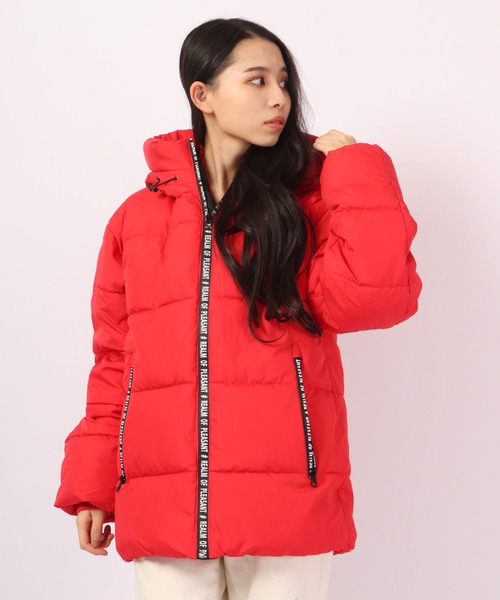 セール】止水テープ ロゴフェイクダウンジャケット（ダウンジャケット