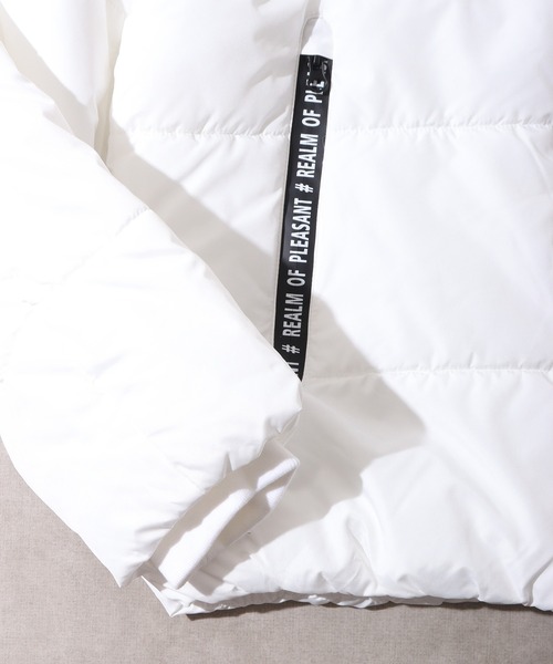 セール】止水テープ ロゴフェイクダウンジャケット（ダウンジャケット