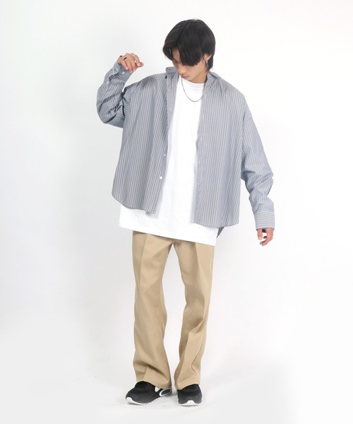 Lee(リー)の「Lee(リー)X-LINEスラックスフレアパンツ/デニムフレアパンツ/カラーパンツ メンズ レディース ユニセックス(スラックス・メンズ・グリーン/ブルー系その他/ワンウォッシュ/レッド/パープル/ベージュ/ブラック・M/L/XL)」の15枚目の写真