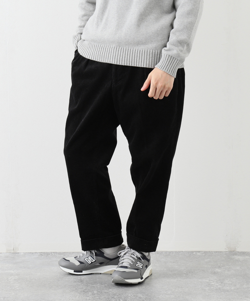 JOURNAL STANDARD J.S HOMESTEAD(ジャーナルスタンダードホームステッド)の「【J.S.Homestead】CORDUROY 2TUCK OFFICER CROPPED(スラックス・メンズ・グレー/キャメル/ベージュ/ブラック・MEDIUM/SMALL/LARGE)」の6枚目の写真