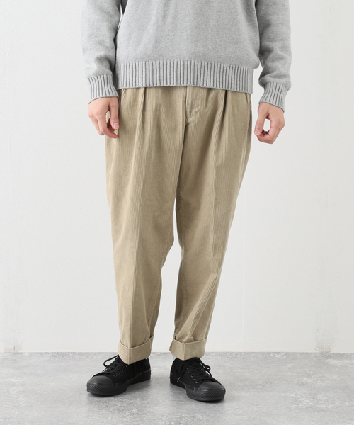 J.S.Homestead/Stead 2タック スラックス 美品 セール】【J.S.Homestead】CORDUROY 2TUCK OFFICER CROPPED