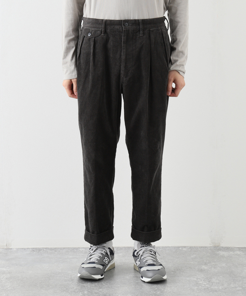 セール】【J.S.Homestead】CORDUROY 2TUCK OFFICER CROPPED