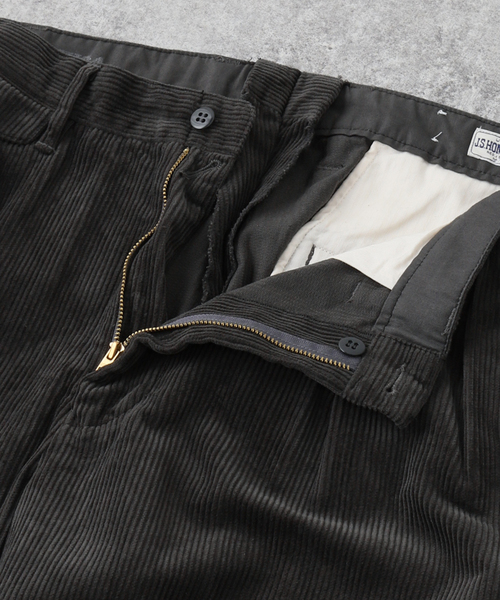 セール】【J.S.Homestead】CORDUROY 2TUCK OFFICER CROPPED