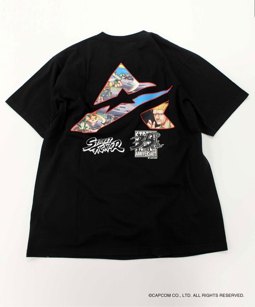 AVIREX（アヴィレックス）の「《STREET FIGHTER×AVIREX》ストリートファイター 35thTシャツ/STREET FIGHTER 35thT-SHIRT（Tシャツ/カットソー・メンズ・ブラック/ホワイト・2XL/L/M/XL）」の4枚目の写真