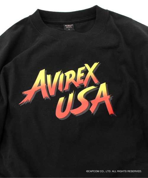 AVIREX（アヴィレックス）の「《STREET FIGHTER×AVIREX》ストリートファイター 35thTシャツ/STREET FIGHTER 35thT-SHIRT（Tシャツ/カットソー・メンズ・ブラック/ホワイト・2XL/L/M/XL）」の7枚目の写真