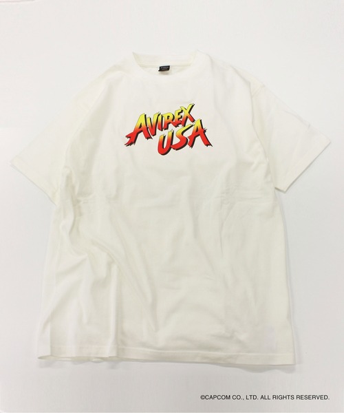 AVIREX（アヴィレックス）の「《STREET FIGHTER×AVIREX》ストリートファイター 35thTシャツ/STREET FIGHTER 35thT-SHIRT（Tシャツ/カットソー・メンズ・ブラック/ホワイト・2XL/L/M/XL）」の9枚目の写真