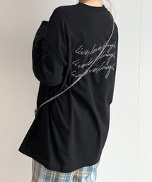 w closet | live love laugh刺繍ロンT(Tシャツ/カットソー)