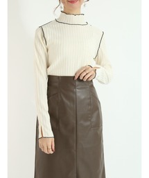 Te chichi | ストライプ配色メローカットソー(Tシャツ/カットソー)