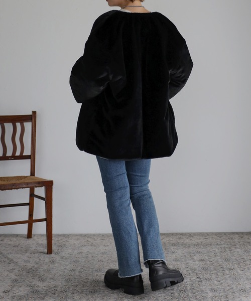 2022 新作】リバーシブルフェイクファーブルゾン（ブルゾン）｜Bonjour