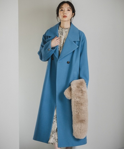 Andemiu（アンデミュウ）の「フェイクファーティペット２175443（ストール/ショール・レディース・ベージュ/ダークブラウン・FREE）」の19枚目の写真