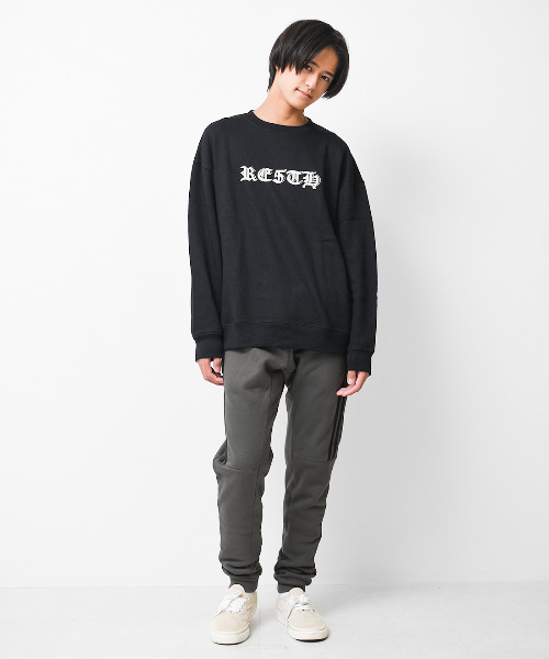 RAT EFFECT(ラットエフェクト)の「裏フリースラインスウェットパンツ(スウェットパンツ・キッズ・ブラック/杢グレー/チャコールグレー・120/130/140/150/160/170)」の7枚目の写真