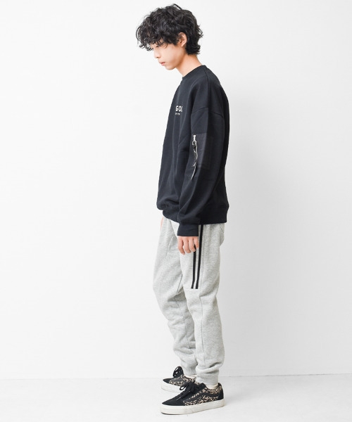 RAT EFFECT(ラットエフェクト)の「裏フリースラインスウェットパンツ(スウェットパンツ・キッズ・ブラック/杢グレー/チャコールグレー・120/130/140/150/160/170)」の11枚目の写真