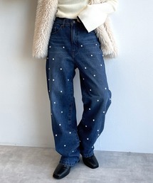 w closet | パールビジューデニムパンツ(デニムパンツ)