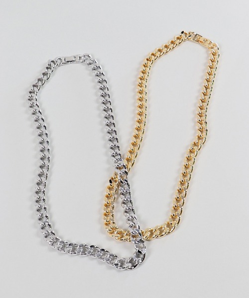 SPINNS（スピンズ）の「太チェーンネックレス（ネックレス・メンズ・ゴールド/シルバー・ONESIZE）」の5枚目の写真