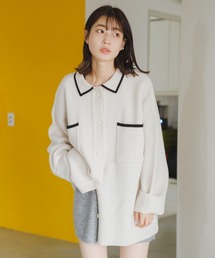 Kastane | 【2023SSアイテム/WEB限定】襟つきビッグカーディガン(カーディガン/ボレロ)