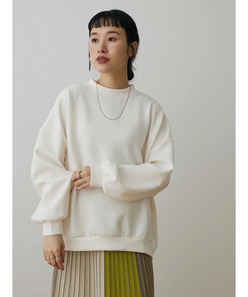 CRAFT STANDARD BOUTIQUE(クラフトスタンダードブティック)の「ダンボールBIGプルオーバー(Tシャツ/カットソー・レディース・チャコールグレー/ブラック/アイボリー/グレイッシュベージュ・FREE)」の22枚目の写真
