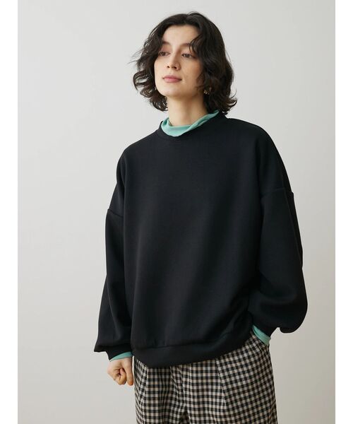 CRAFT STANDARD BOUTIQUE(クラフトスタンダードブティック)の「ダンボールBIGプルオーバー(Tシャツ/カットソー・レディース・チャコールグレー/ブラック/アイボリー/グレイッシュベージュ・FREE)」の15枚目の写真