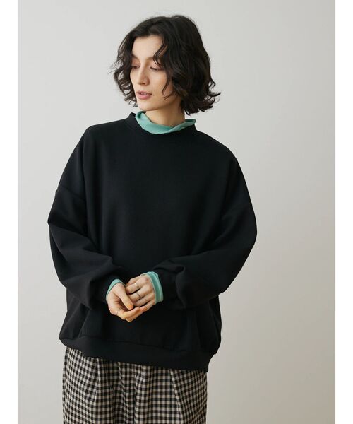 CRAFT STANDARD BOUTIQUE(クラフトスタンダードブティック)の「ダンボールBIGプルオーバー(Tシャツ/カットソー・レディース・チャコールグレー/ブラック/アイボリー/グレイッシュベージュ・FREE)」の18枚目の写真