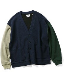9.8oz ドライワッフルカーディガン