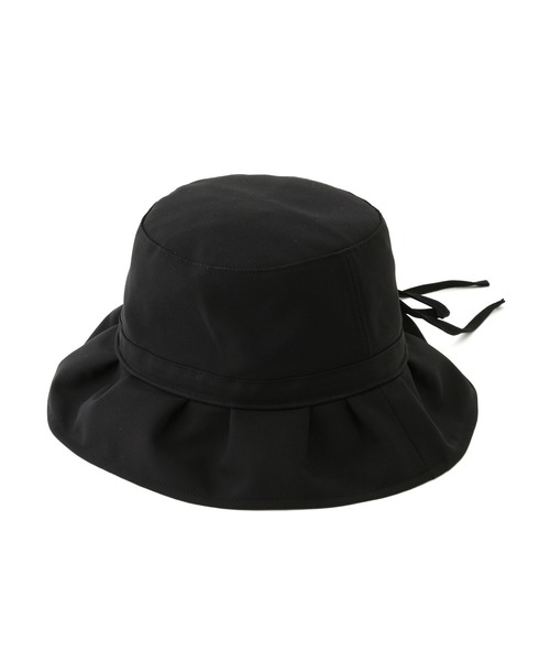 ROPE' PICNIC(ロペピクニック)の「リサイクルポリエステルバックリボンフリルハット(ハット・レディース・ブラック/ベージュ/ブルー系その他4・FREE)」の4枚目の写真