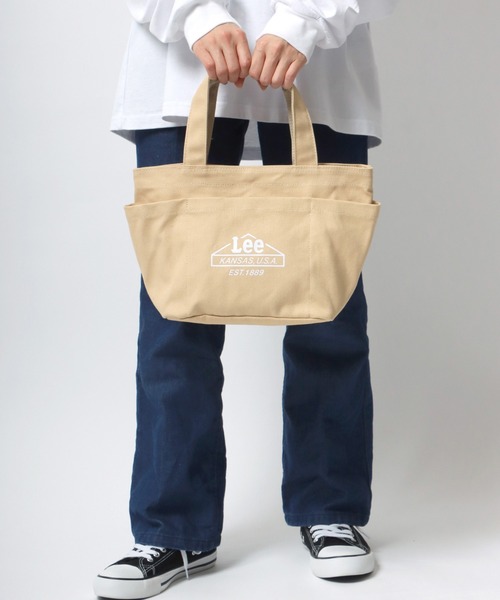 Lee(リー)の「Lee/リー キャンバス ハウスマーク ロゴ ミニトートバッグ/ランチバッグ(トートバッグ・レディース・ベージュ/ネイビー/オフホワイト/グレー/ブラック/カーキ・FREE)」の19枚目の写真