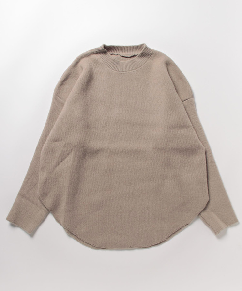 LOPASS(ロパス)の「オーバーサイズニットトップス(ニット/セーター・レディース・ワイン/グレイッシュベージュ/ピンク/ブラック/ホワイト・M)」の10枚目の写真