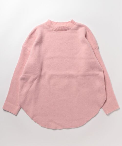 LOPASS(ロパス)の「オーバーサイズニットトップス(ニット/セーター・レディース・ワイン/グレイッシュベージュ/ピンク/ブラック/ホワイト・M)」の9枚目の写真