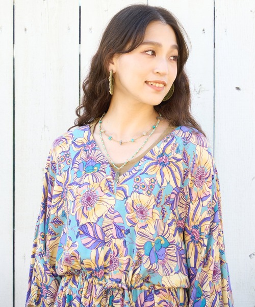 チャイハネ（チャイハネ）の「【チャイハネ】ライリフープピアス（ピアス（両耳用）・レディース・カーキ/ナチュラル・FREE）」の7枚目の写真