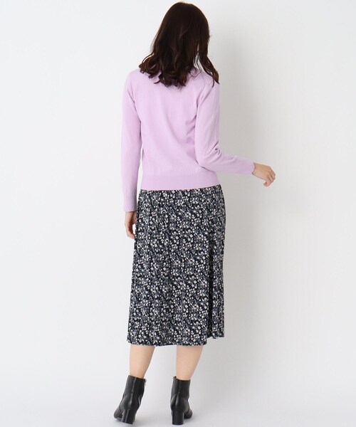 LAURA ASHLEY(ローラアシュレイ)の「【洗える】エルジン柄マットジャージスカート(スカート・レディース・ネイビー系6・40/38)」の10枚目の写真