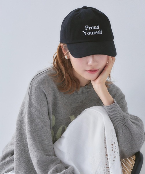 titivate(ティティベイト)の「ロゴ刺繍キャップ(キャップ・レディース・ブラック/パープル/カーキ/アイボリー・FREE)」の2枚目の写真