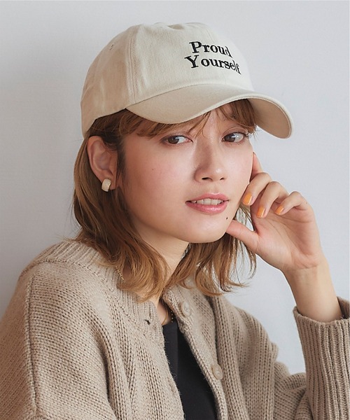 titivate(ティティベイト)の「ロゴ刺繍キャップ(キャップ・レディース・ブラック/パープル/カーキ/アイボリー・FREE)」の7枚目の写真