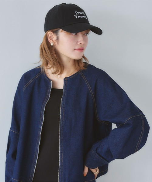 titivate(ティティベイト)の「ロゴ刺繍キャップ(キャップ・レディース・ブラック/パープル/カーキ/アイボリー・FREE)」の9枚目の写真