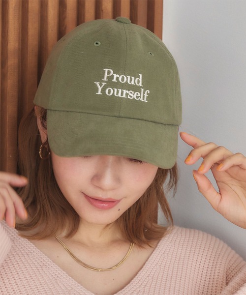 titivate(ティティベイト)の「ロゴ刺繍キャップ(キャップ・レディース・ブラック/パープル/カーキ/アイボリー・FREE)」の6枚目の写真