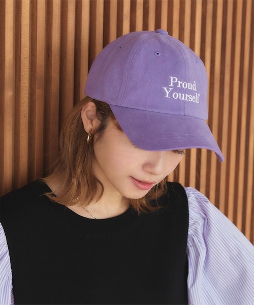 titivate(ティティベイト)の「ロゴ刺繍キャップ(キャップ・レディース・ブラック/パープル/カーキ/アイボリー・FREE)」の14枚目の写真