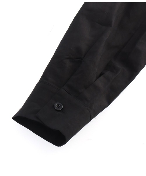 LATINA（ラティーナ）の「レイヤード風チュールヘムロングシャツ（シャツ/ブラウス・レディース・ブラック/ホワイト・FREE）」の16枚目の写真