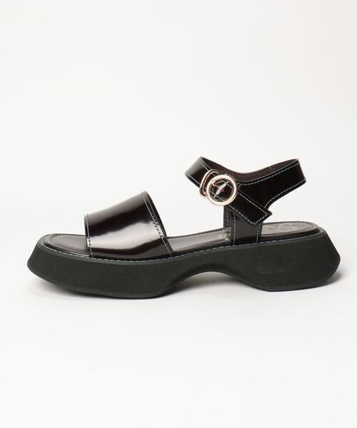 LANVIN en Bleu（ランバンオンブルー）の「レザーステッチサンダル（サンダル・レディース・ダークブラウン/ブラック・L/M/S）」の21枚目の写真