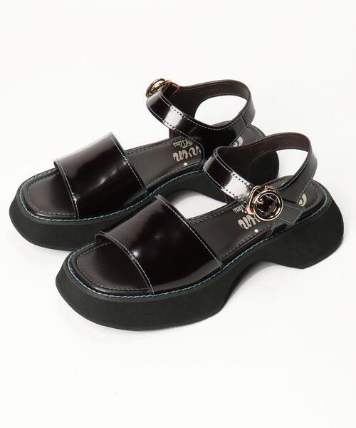 LANVIN en Bleu（ランバンオンブルー）の「レザーステッチサンダル（サンダル・レディース・ダークブラウン/ブラック・L/M/S）」の11枚目の写真