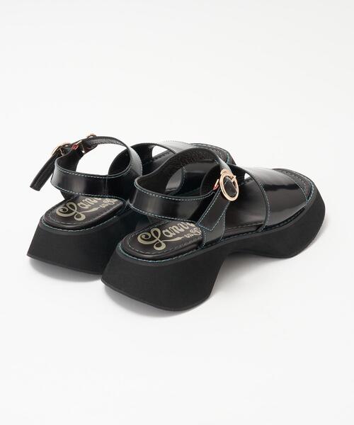 LANVIN en Bleu（ランバンオンブルー）の「レザーステッチサンダル（サンダル・レディース・ダークブラウン/ブラック・L/M/S）」の17枚目の写真