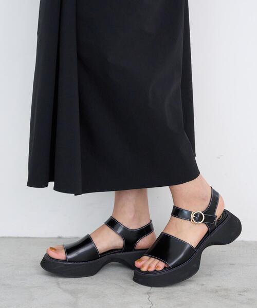 LANVIN en Bleu（ランバンオンブルー）の「レザーステッチサンダル（サンダル・レディース・ダークブラウン/ブラック・L/M/S）」の18枚目の写真