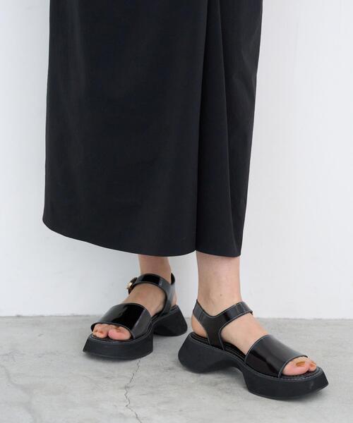 LANVIN en Bleu（ランバンオンブルー）の「レザーステッチサンダル（サンダル・レディース・ダークブラウン/ブラック・L/M/S）」の19枚目の写真